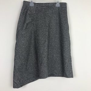 Banana Republic Asymmetrical Career Gray Skirt